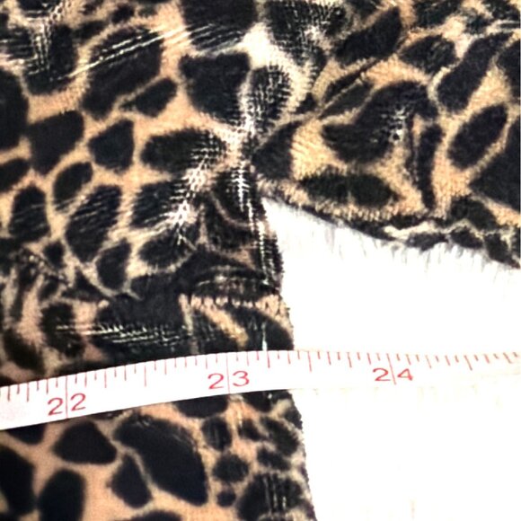 Kim Rogers Womens Leopard Print Long Sleeve zip-up jacket velour size L - Picture 4 of 5